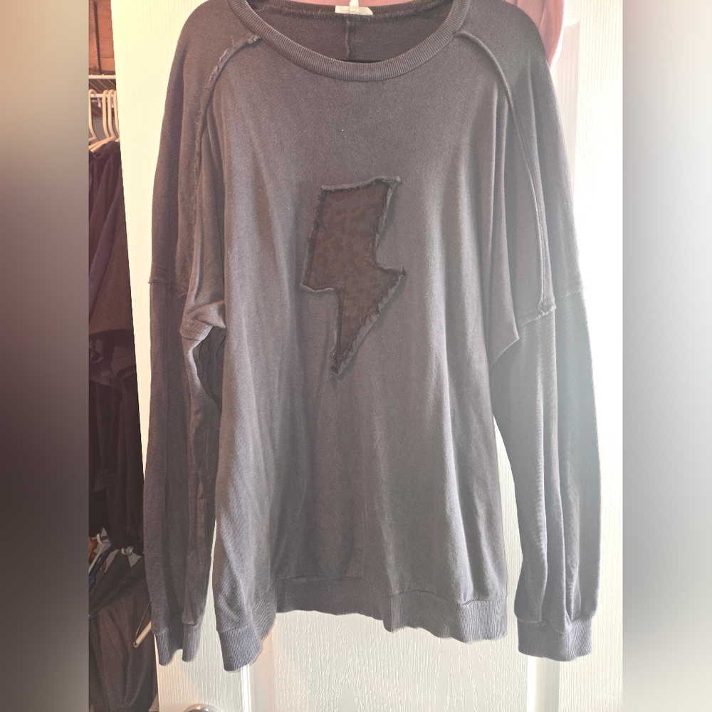 Easel Black Knit Top